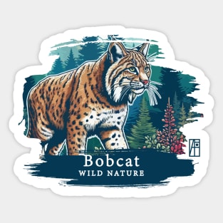 Bobcat - WILD NATURE - BOBCAT -4 Sticker